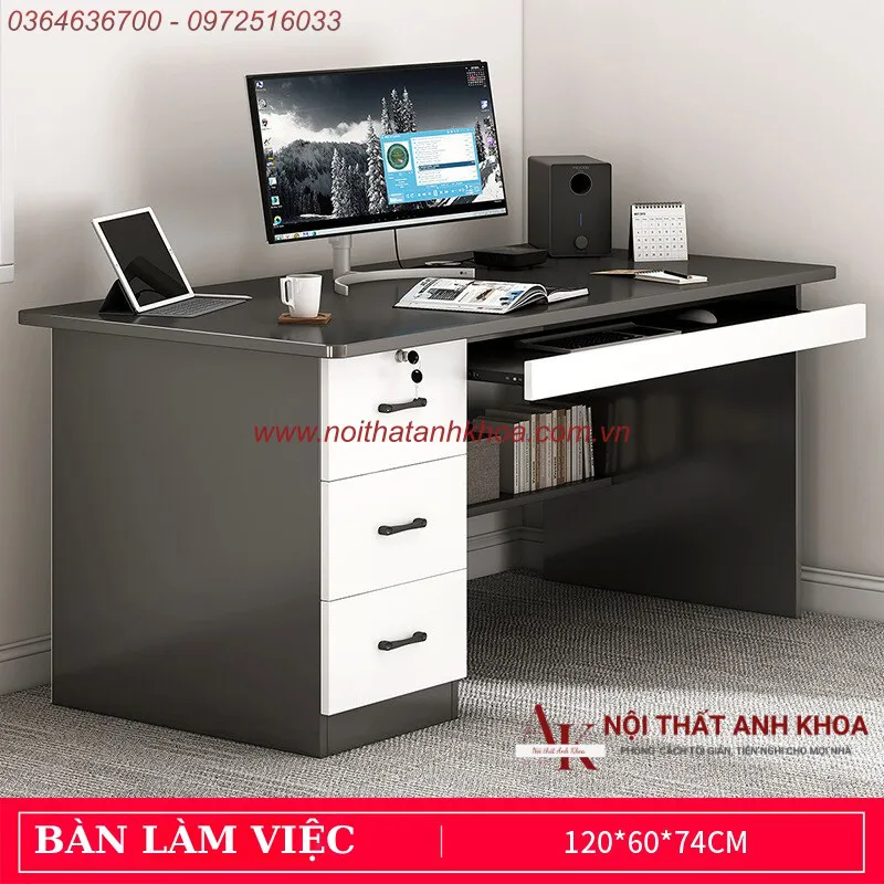 Bàn làm việc ván ép mẫu mới
