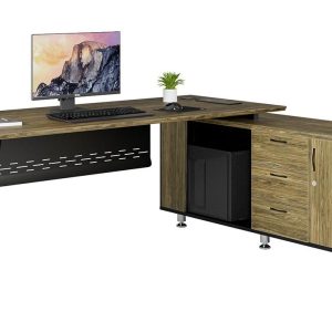 Bàn Giám đốc chữ L kèm tủ hồ sơ