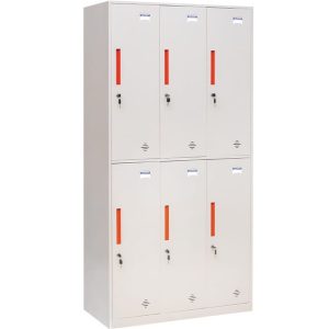 Tủ sắt 6 khoang cánh mở