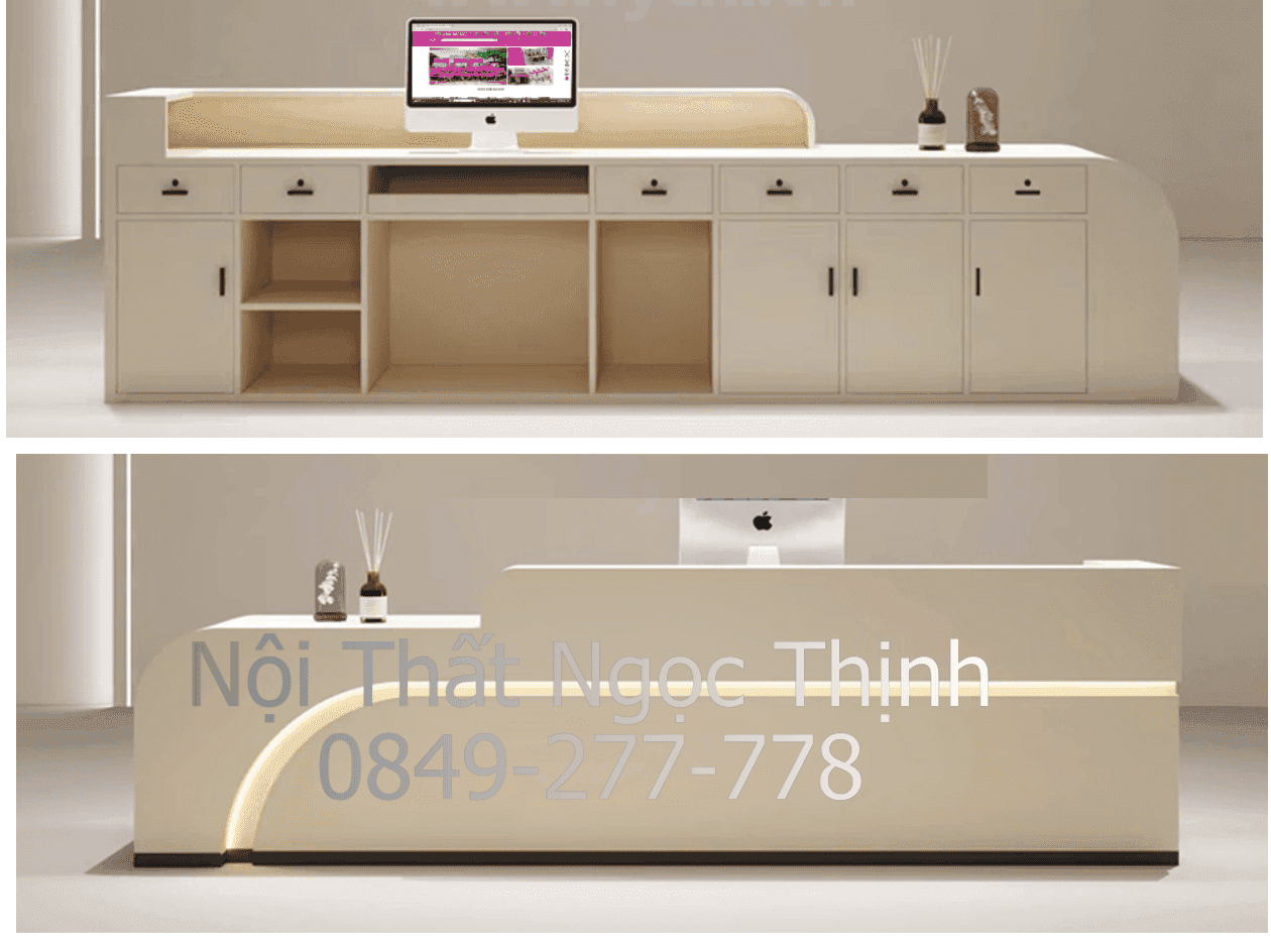 Quầy thu ngân sang trọng đẳng cấp QTN34