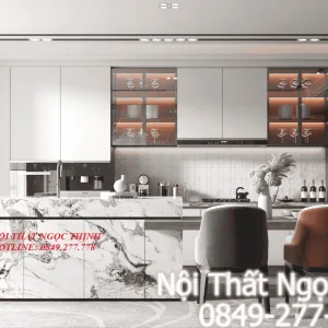 Bếp với không gian mở và sáng Dc1006