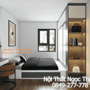 Giường ngủ thiết kế đẹp mắt GNG0427